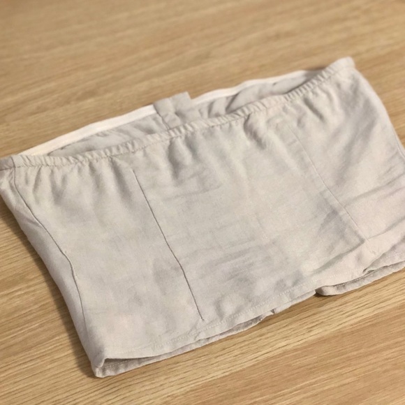 Revolve L’Academie Button Up Strapless Top, XS - Picture 7 of 9